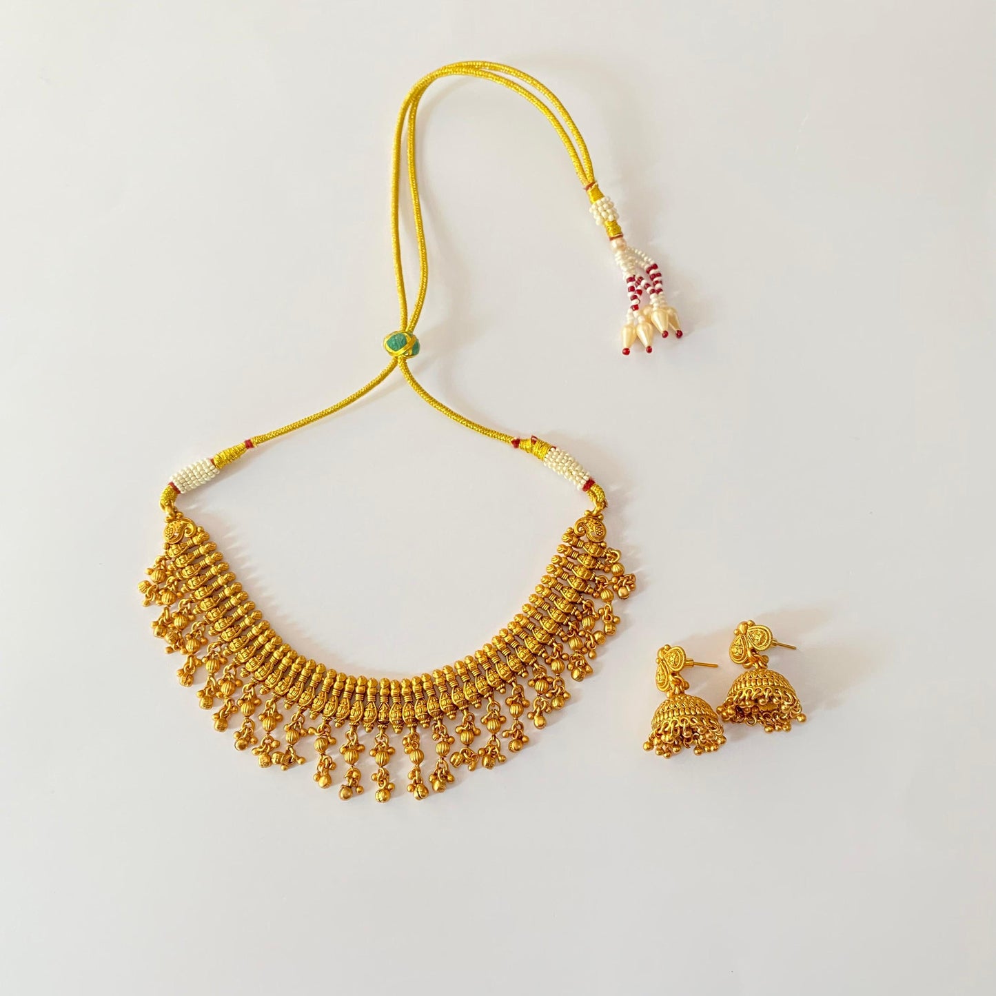 Antique Gold Plated Necklace Set