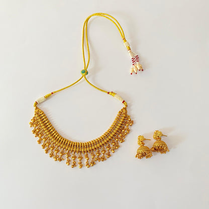 Antique Gold Plated Necklace Set