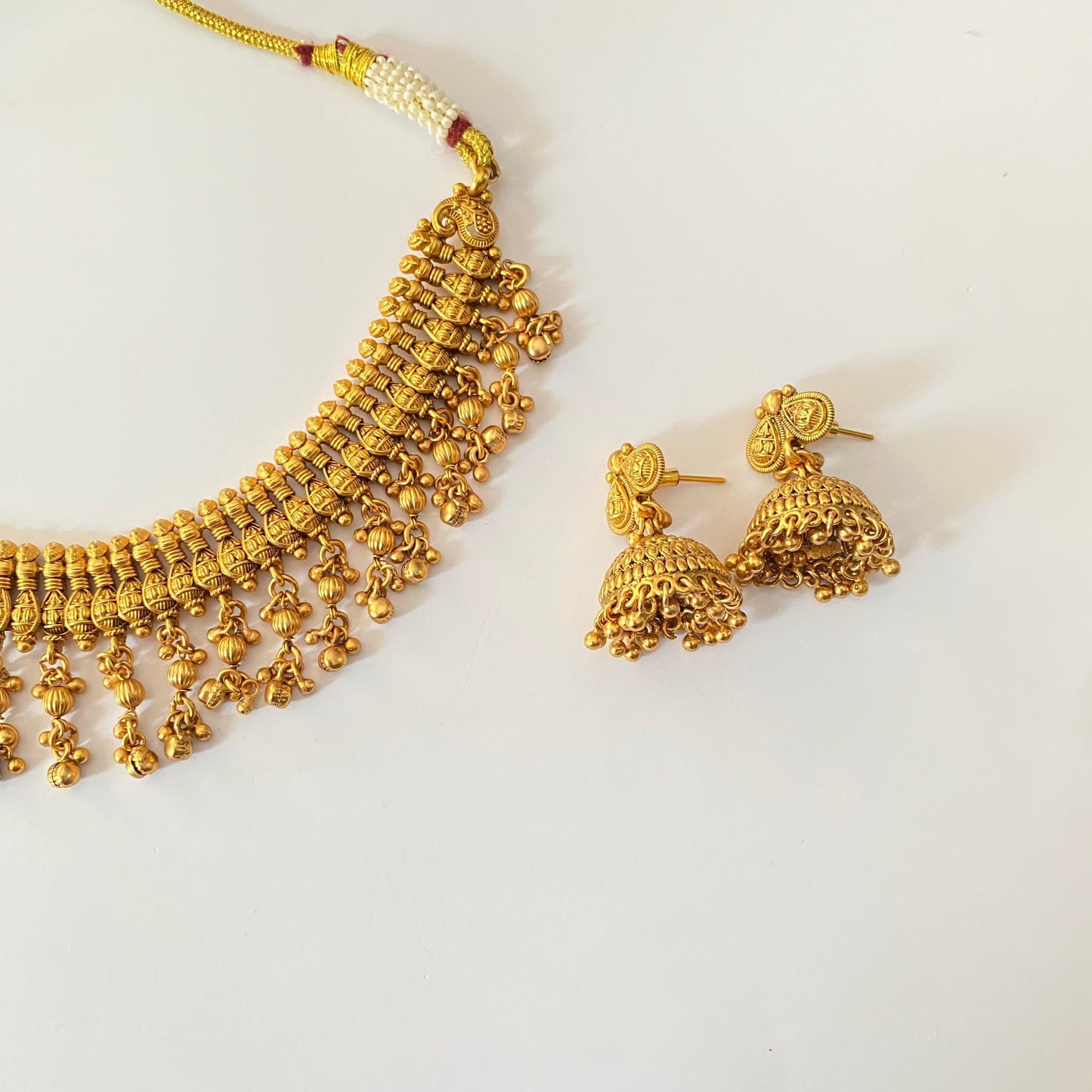 Antique Gold Plated Necklace Set