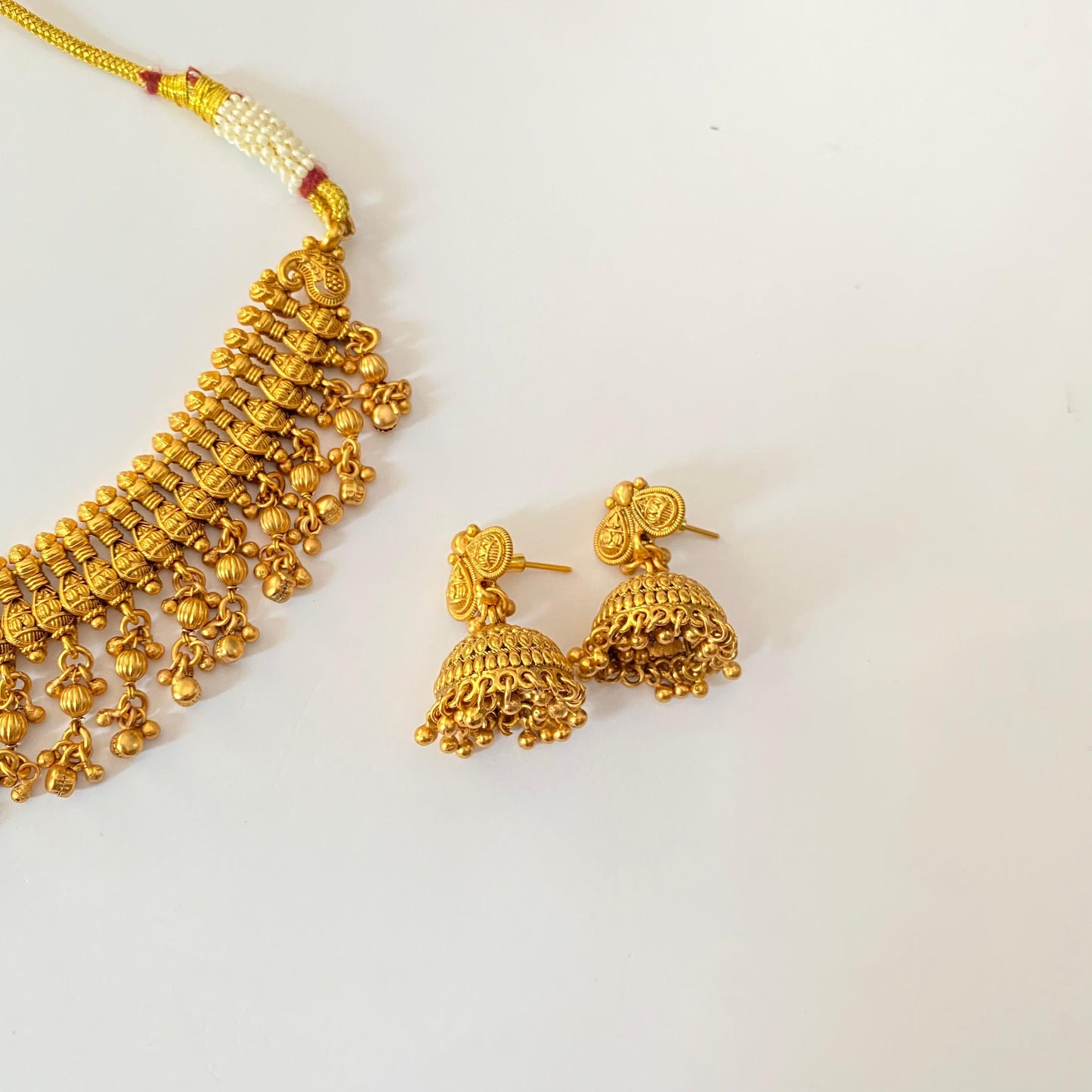 Antique Gold Plated Necklace Set