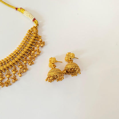 Antique Gold Plated Necklace Set