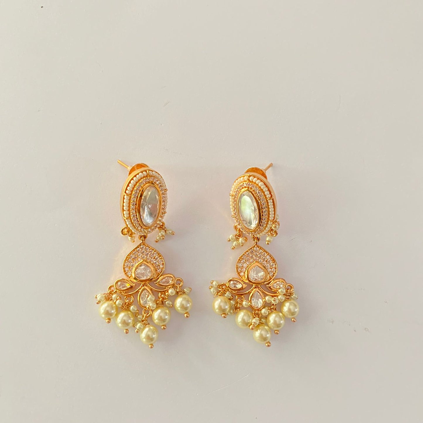 Pearl Gold Plated Earring