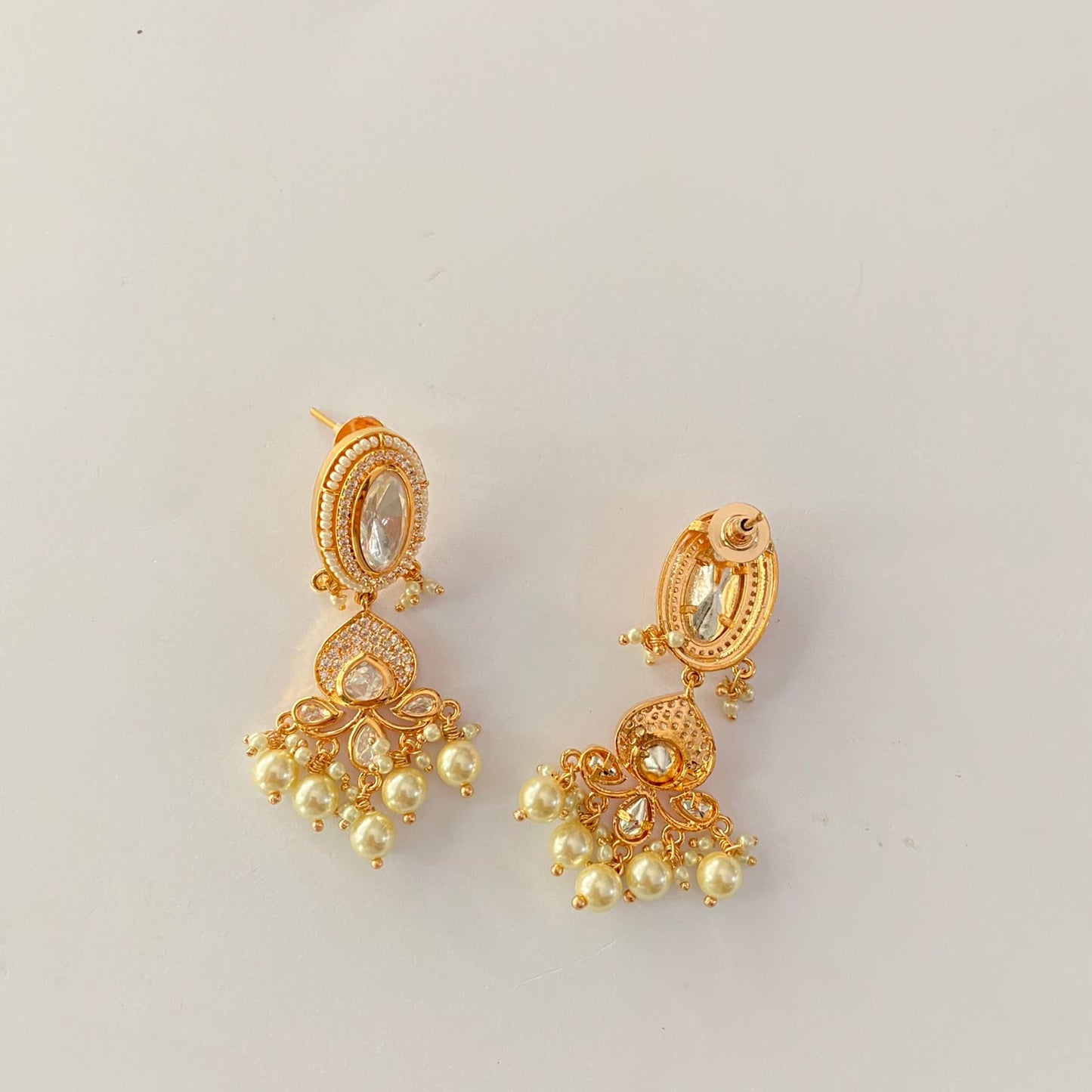 Pearl Gold Plated Earring