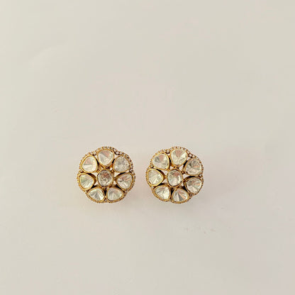 Antique Polki Stud with back Clip