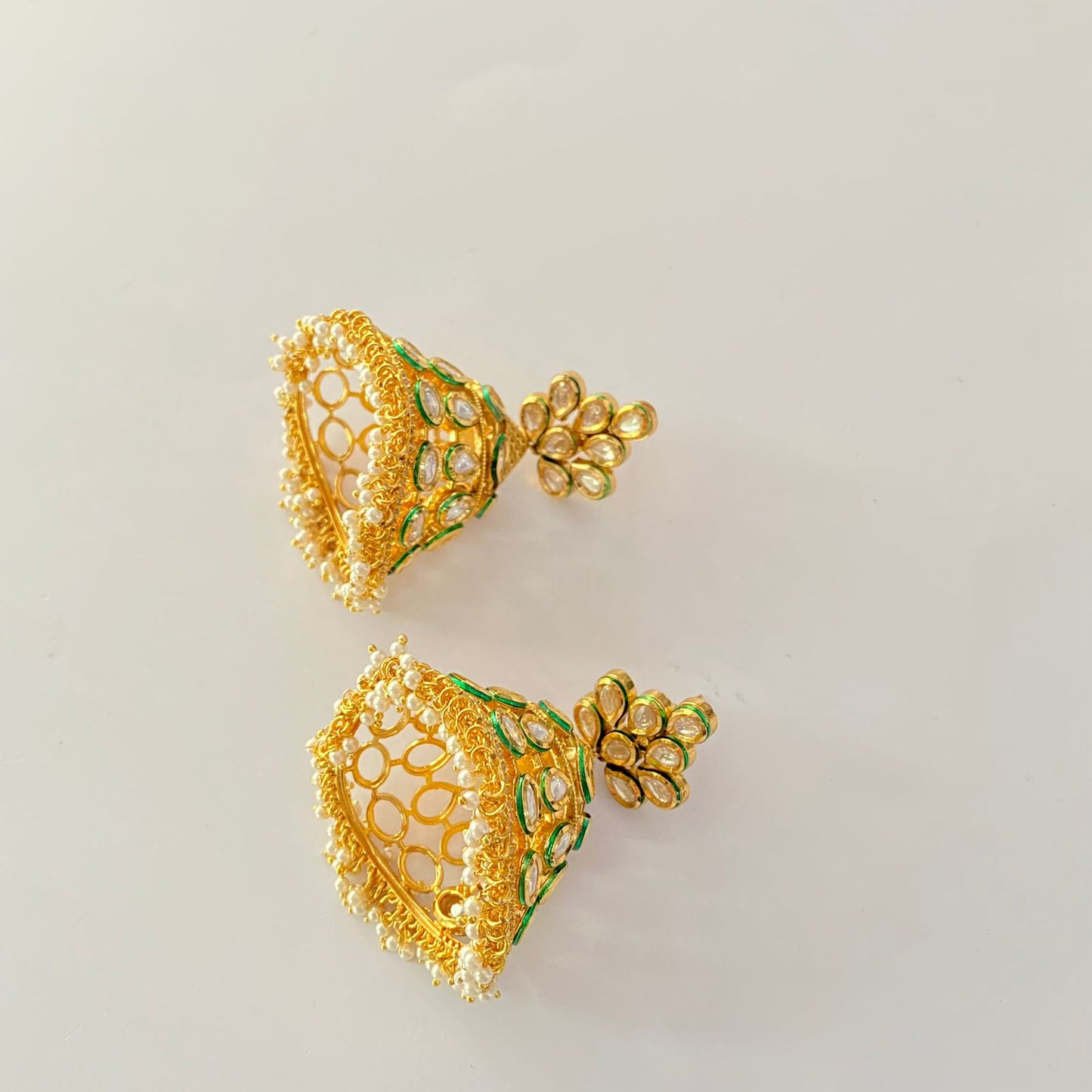 Kundan Gold Plated Big Jhumka Earring
