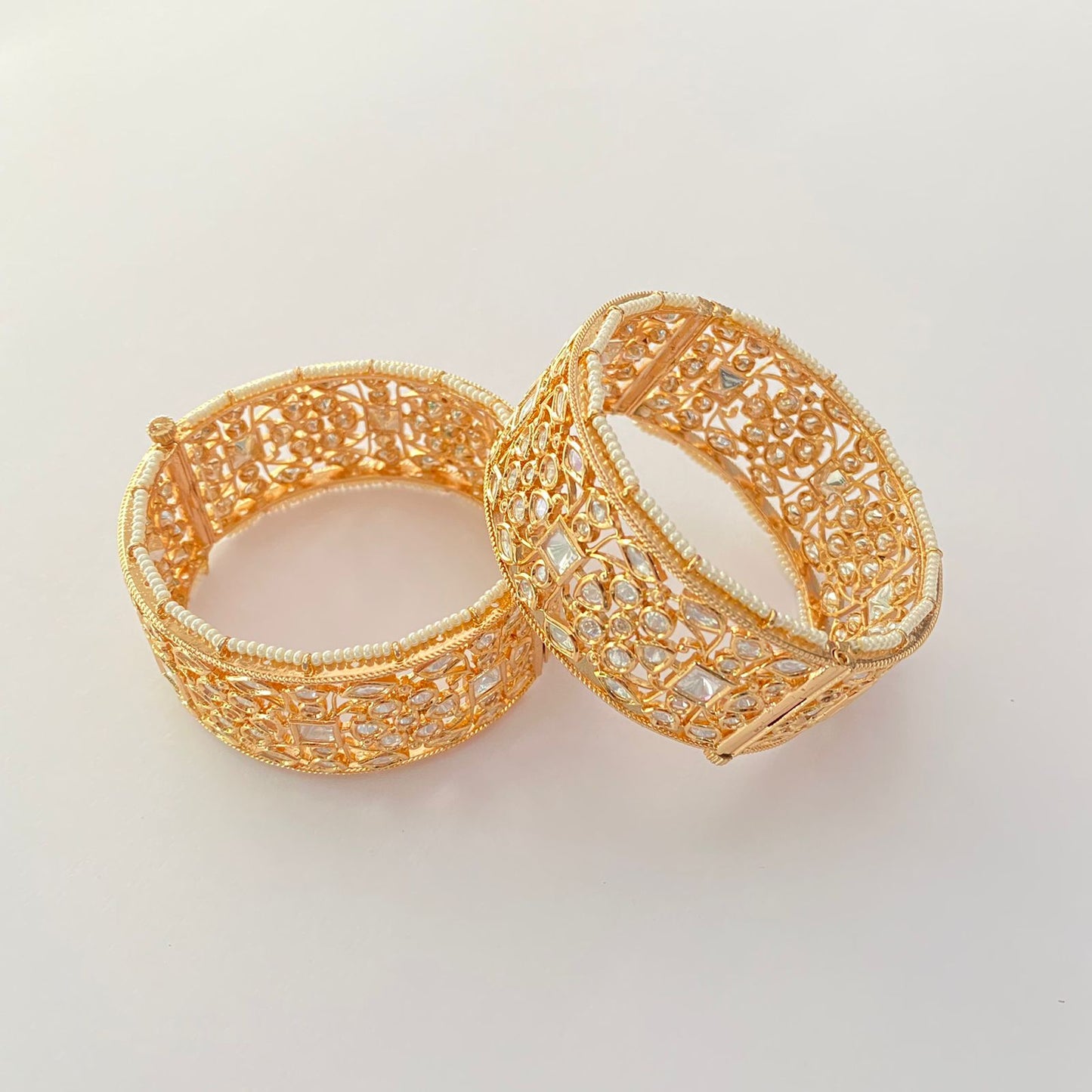 Rose Gold Moissanite Bangle