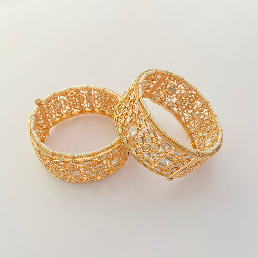 Rose Gold Moissanite Bangle