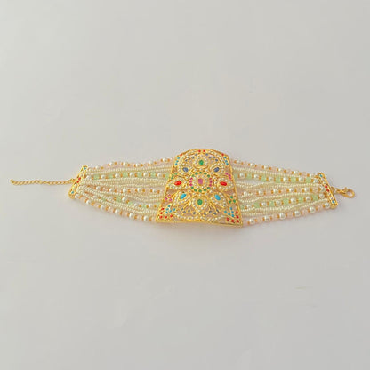 Multi Color Jadau Bracelet