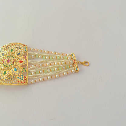 Multi Color Jadau Bracelet