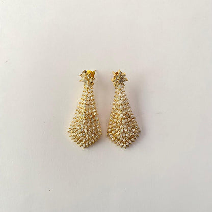 Gold Plated with Diamond Latest design Earring