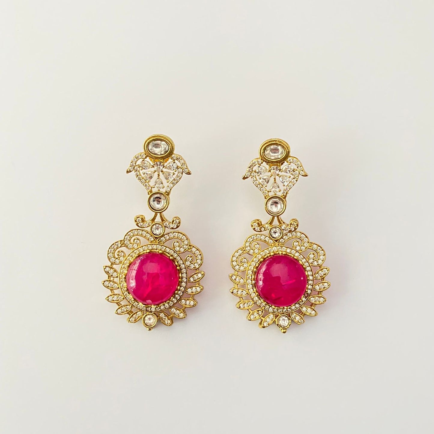 Antique Pink Earring