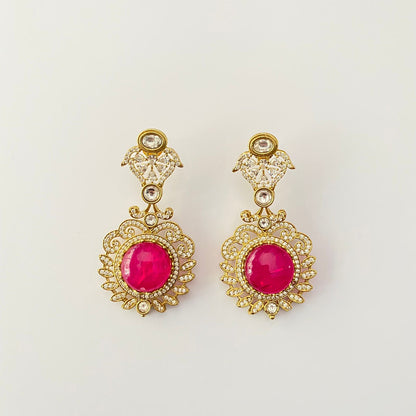 Antique Pink Earring