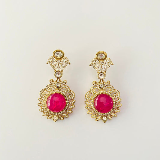 Antique Pink Earring