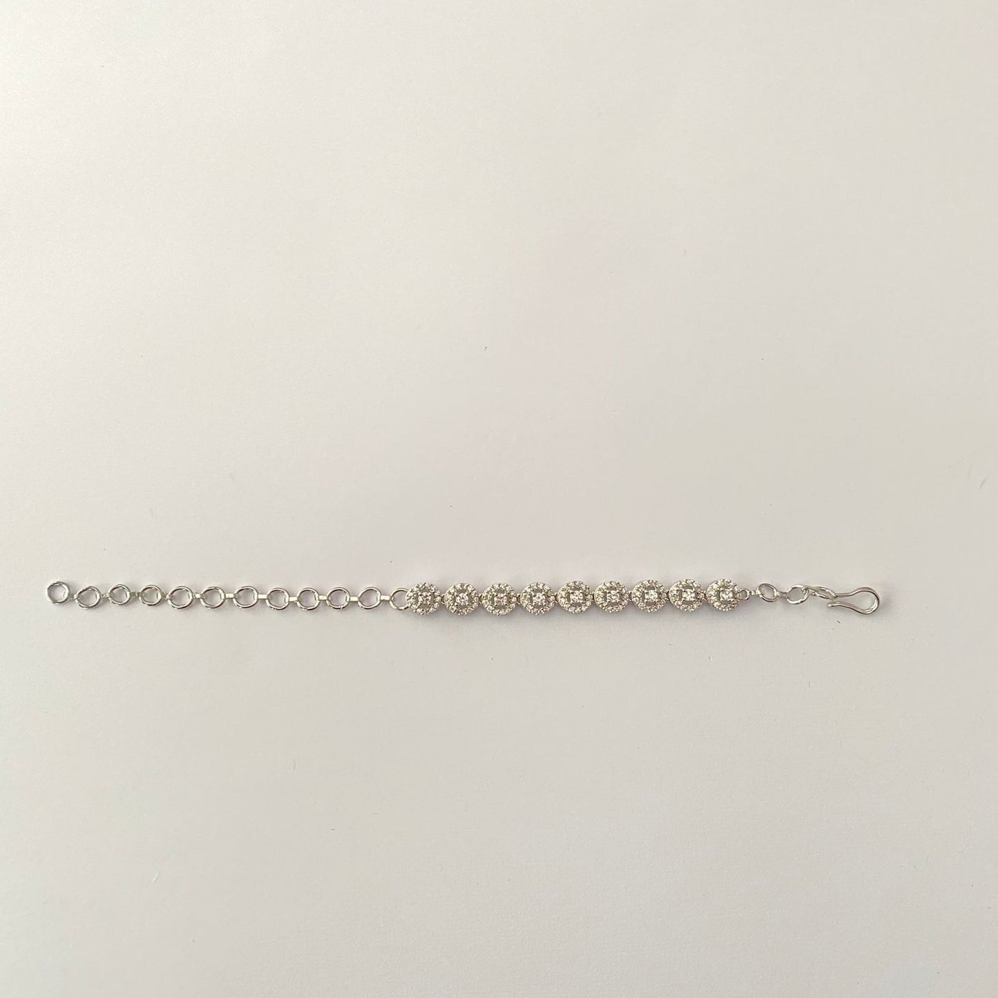 Diamond Silver Plated Bracelet