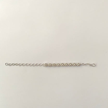 Diamond Silver Plated Bracelet