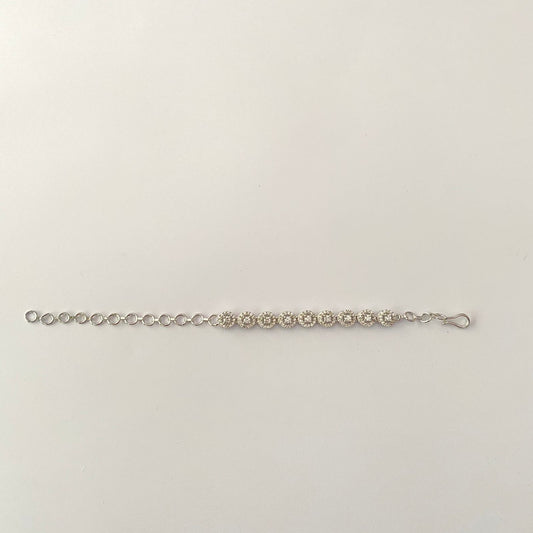 Diamond Silver Plated Bracelet