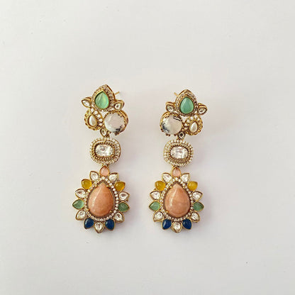 Antique Gold Multi Earring