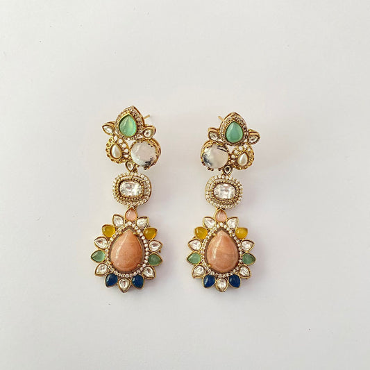 Antique Gold Multi Earring