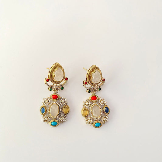 Multi Stone Earring