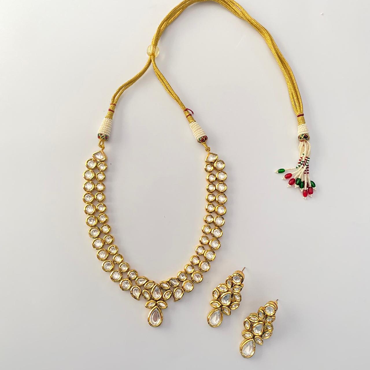 Kundan Gold Plated Necklace Set