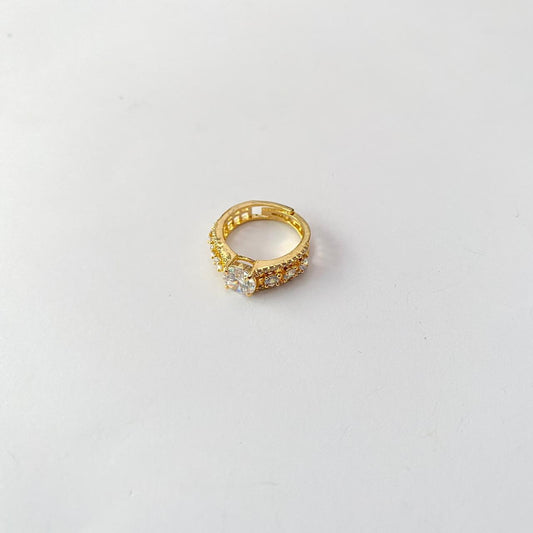 Gold Plated latest design Diamond Ring