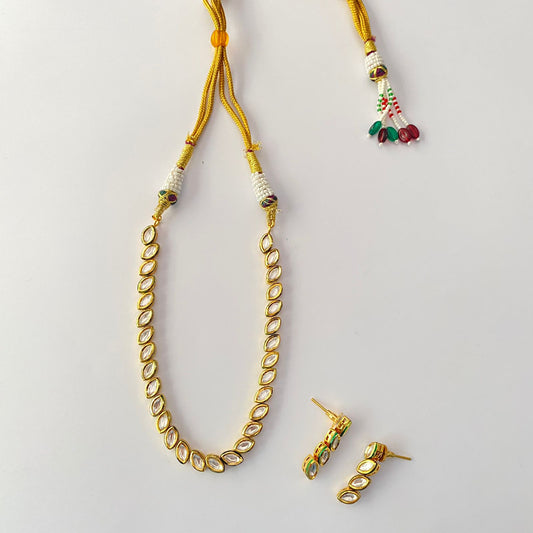 Kundan Single Necklace Set