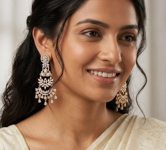 Gold Plated Hanging Earring