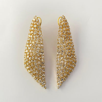 Gold Plated Diamond Earring