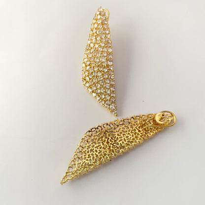 Gold Plated Diamond Earring