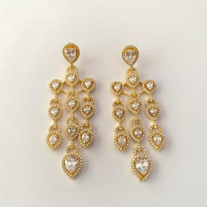 Gold Plated Long Hanging Earring