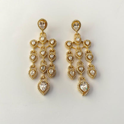 Gold Plated Long Hanging Earring