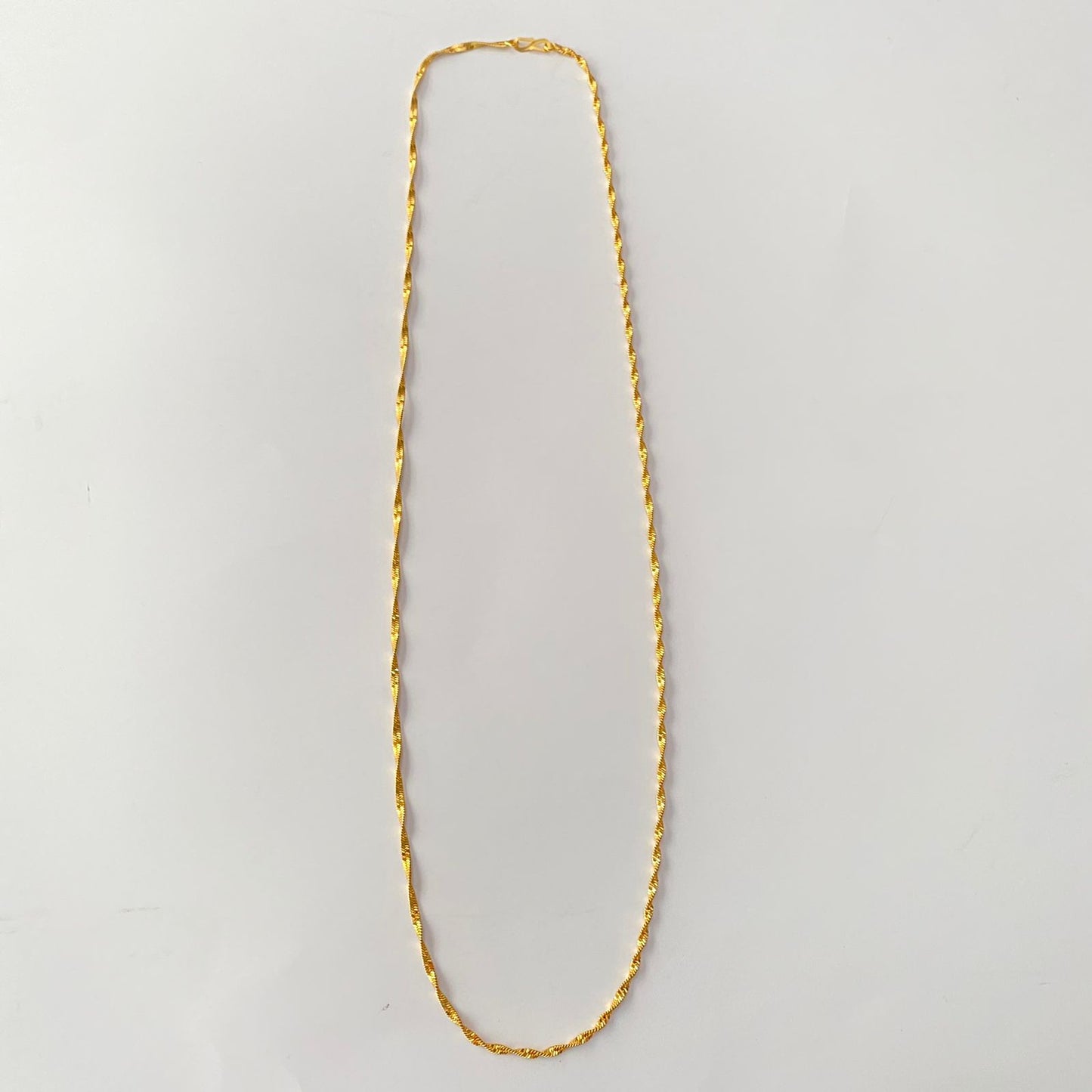 Gold Plated Twisted Rope Chain