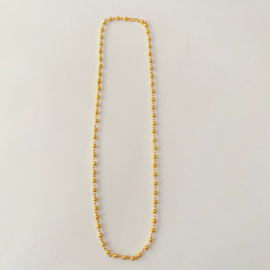 Gold Plated Small Matar Mala Chain