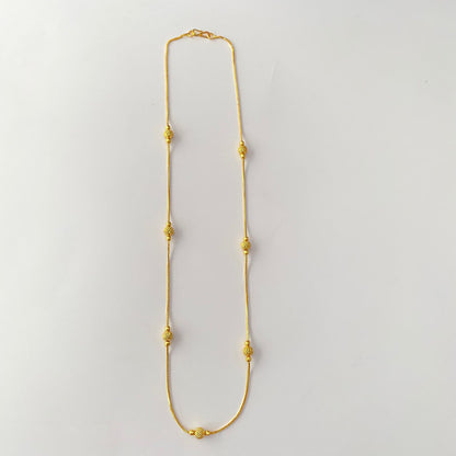 Gold Plated with Matar Ball Chain