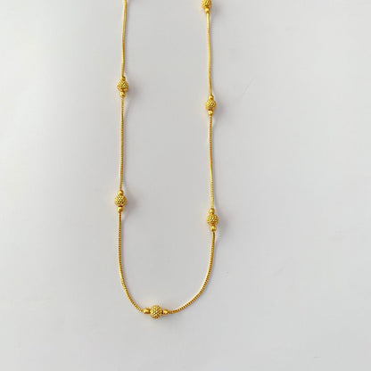 Gold Plated with Matar Ball Chain