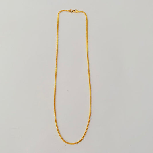 Gold Plated Plain Long Chain