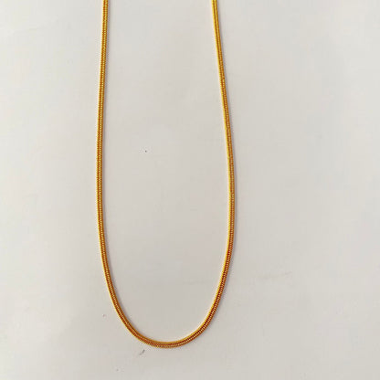 Gold Plated Plain Long Chain