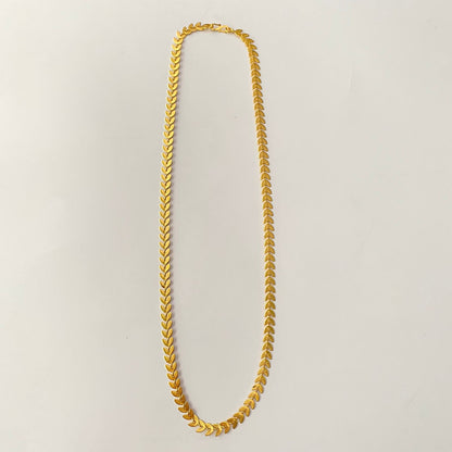 Gold Plated Leaf Design Chain