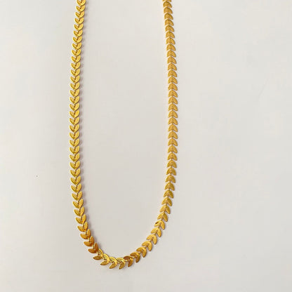 Gold Plated Leaf Design Chain