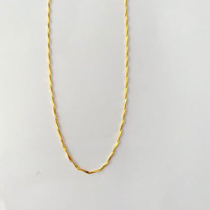 Gold Plated Twisted Chain