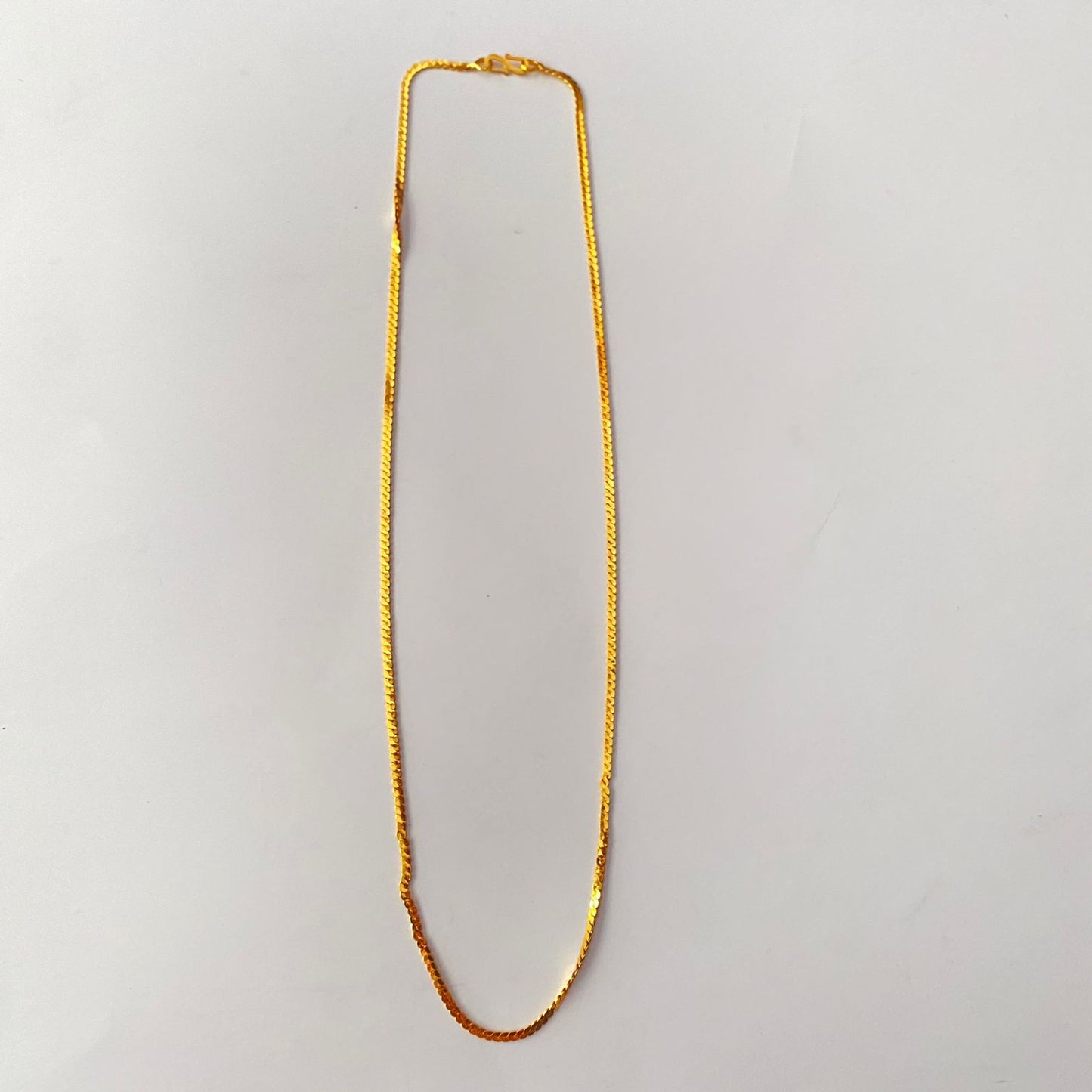 Gold Plated Flat Long Chain