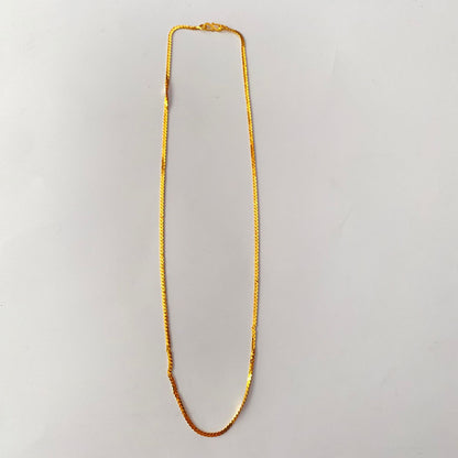 Gold Plated Flat Long Chain