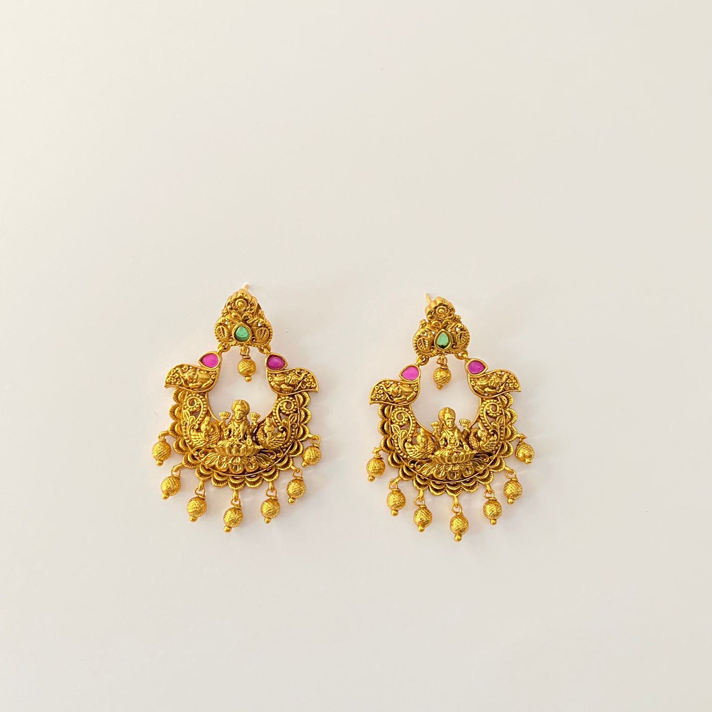 Gold Plated Laxmi Earring