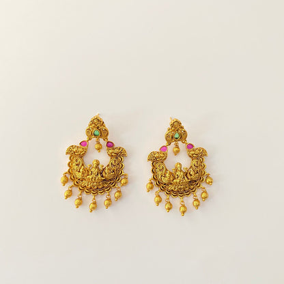 Gold Plated Laxmi Earring