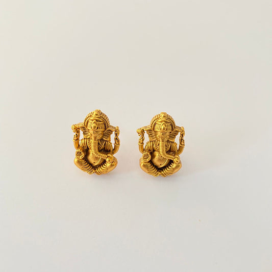 Gold Plated Ganish ji Stud