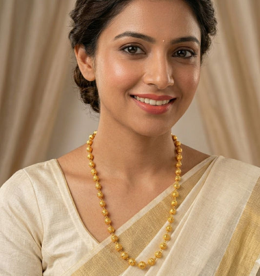 Matar Mala Gold Plated Chain