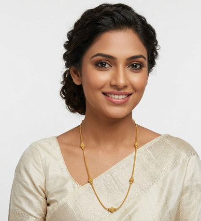 Gold Plated with Matar Ball Chain