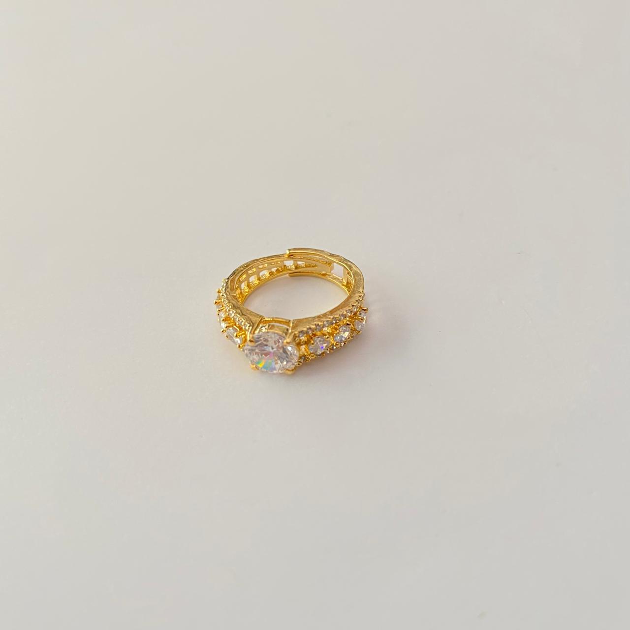 Gold Plated Diamond Ring