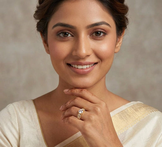 Gold Plated Diamond Ring