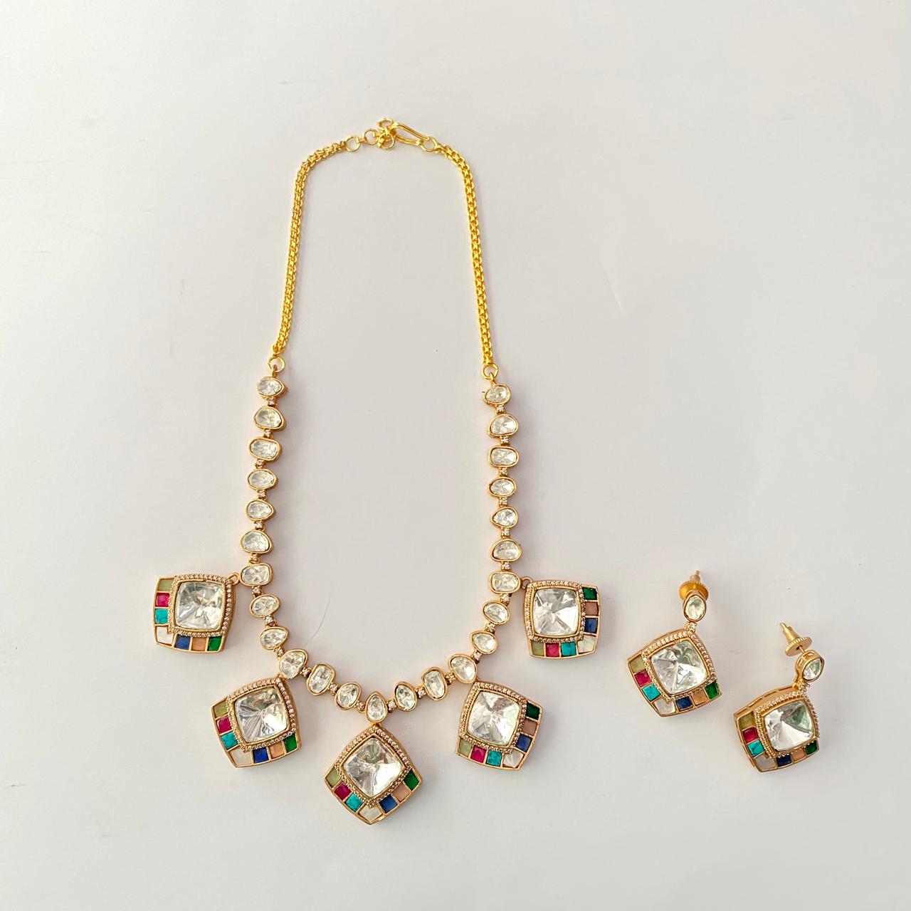 Polki Multi Necklace Set